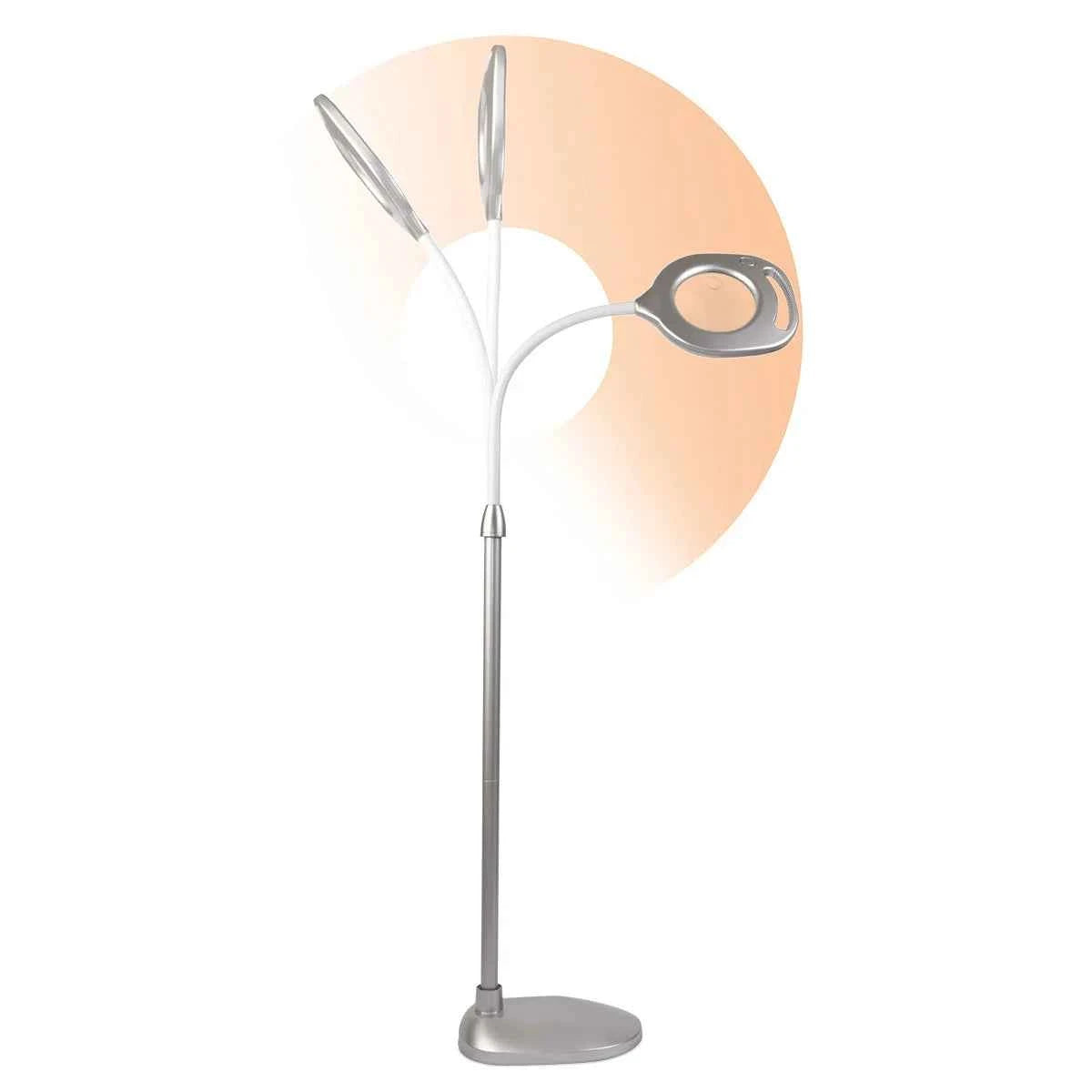 OttLite 2-in-1 LED Magnifier Floor & Table Light – Bright Adjustable Lighting