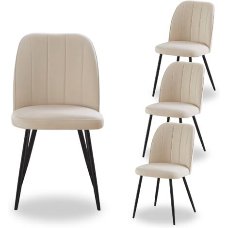 Wulin Fabric Dining Chair, 2-Pack Beige– Modern Upholstered Seating for Dining Room