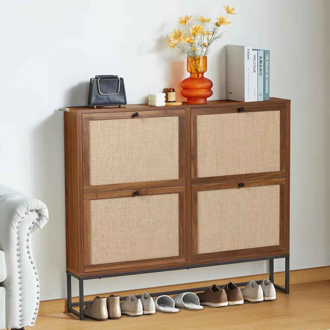 16 Pair Shoe Storage – Space-Saving Organizer for Closet & Entryway