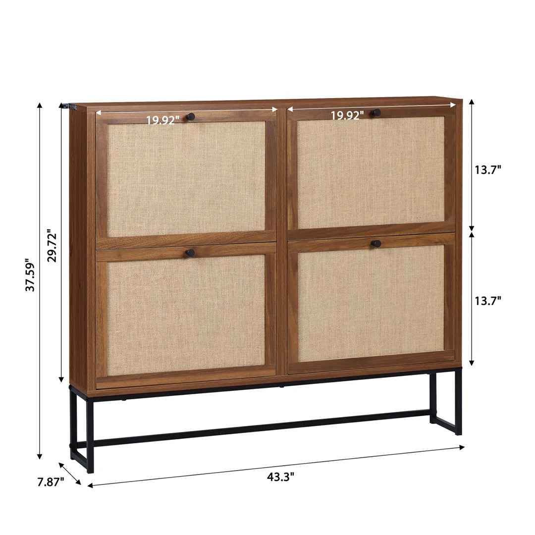 16 Pair Shoe Storage – Space-Saving Organizer for Closet & Entryway