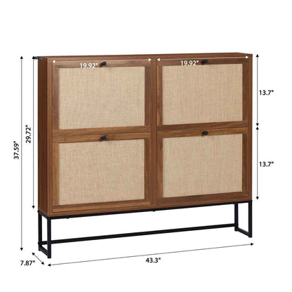 16 Pair Shoe Storage – Space-Saving Organizer for Closet & Entryway