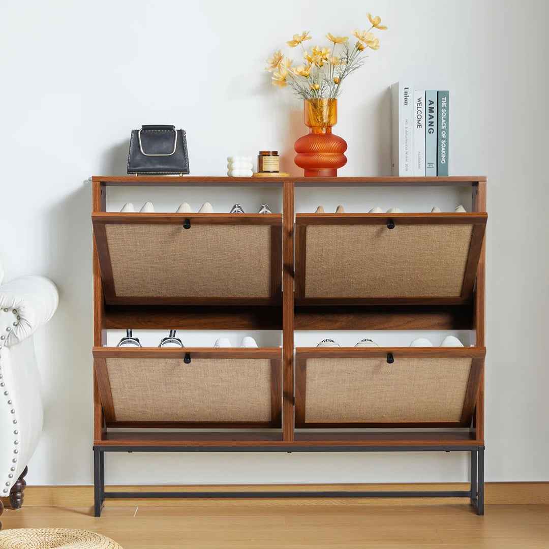 16 Pair Shoe Storage – Space-Saving Organizer for Closet & Entryway
