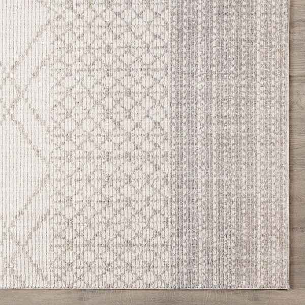 Oraya Ajene Ivory 6'6" x 9' Area Rug – Elegant Neutral Rug for Living Room, Dining Room & Bedroom