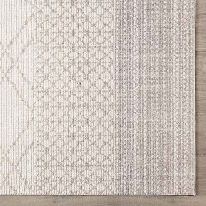 Oraya Ajene Ivory 6'6" x 9' Area Rug – Elegant Neutral Rug for Living Room, Dining Room & Bedroom