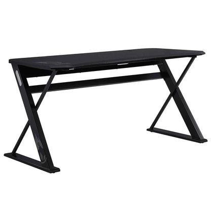Radius 151.4 cm (59.6 in.) Gaming Desk – Ergonomic Gaming Workstation with Storage