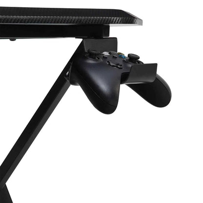 Radius 151.4 cm (59.6 in.) Gaming Desk – Ergonomic Gaming Workstation with Storage