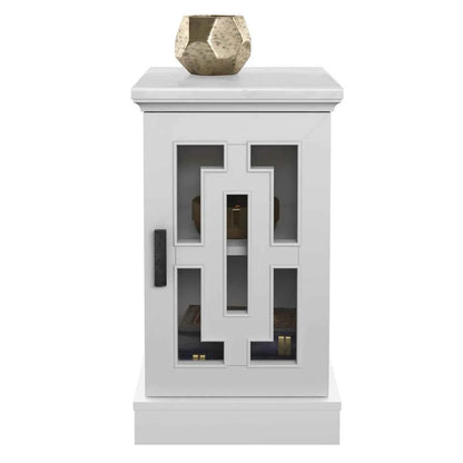 Tresanti Kerrigan Side Table – Modern Accent Table with Storage & Charging Ports