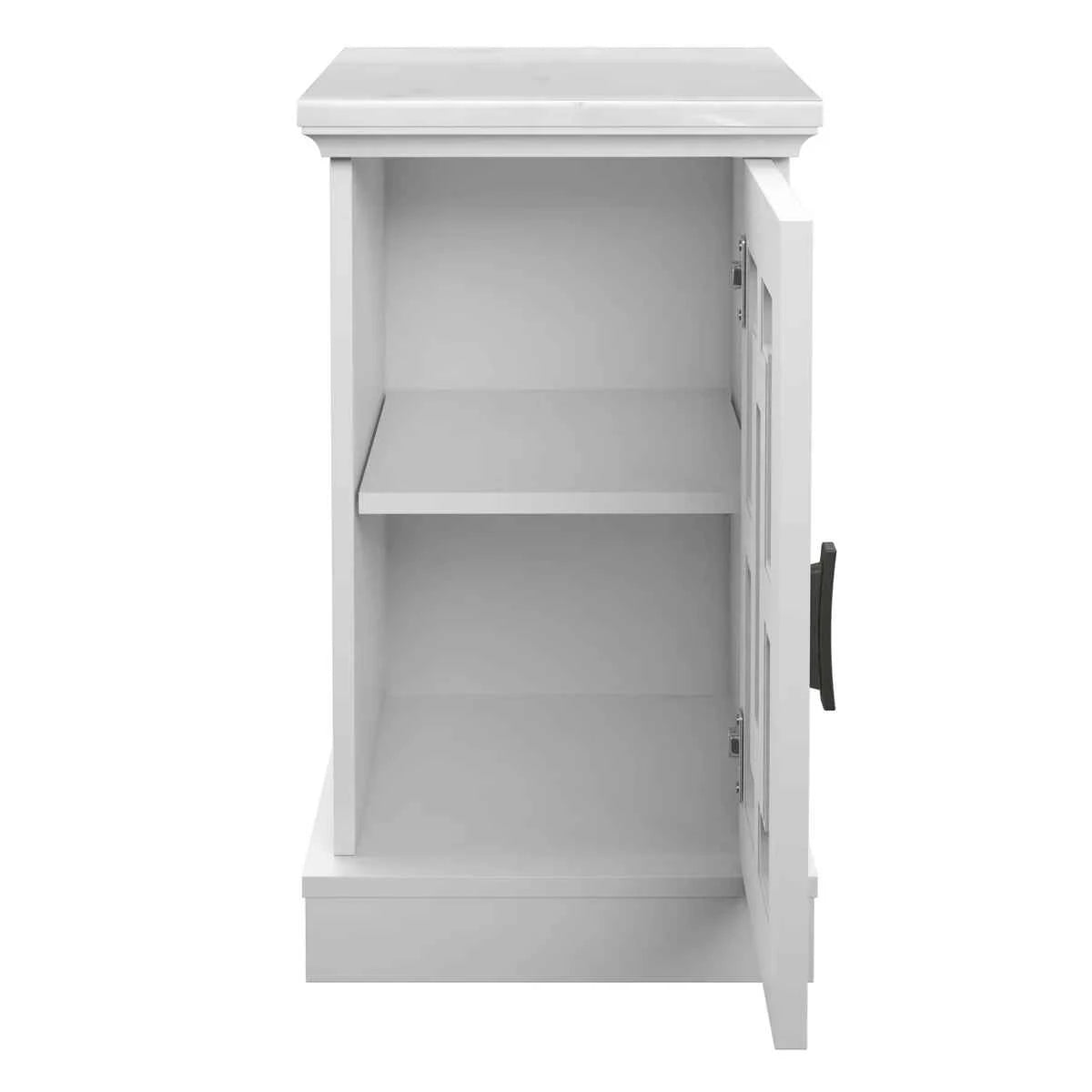 Tresanti Kerrigan Side Table – Modern Accent Table with Storage & Charging Ports