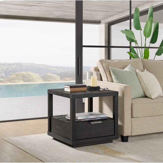 Bayside Furnishings End Table – Stylish Wood Accent Table with Storage