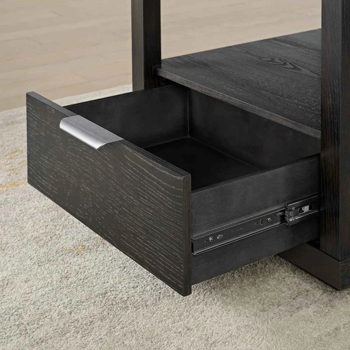 Bayside Furnishings End Table – Stylish Wood Accent Table with Storage