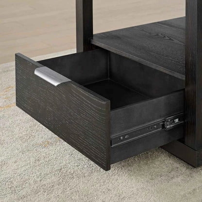 Bayside Furnishings End Table – Stylish Wood Accent Table with Storage