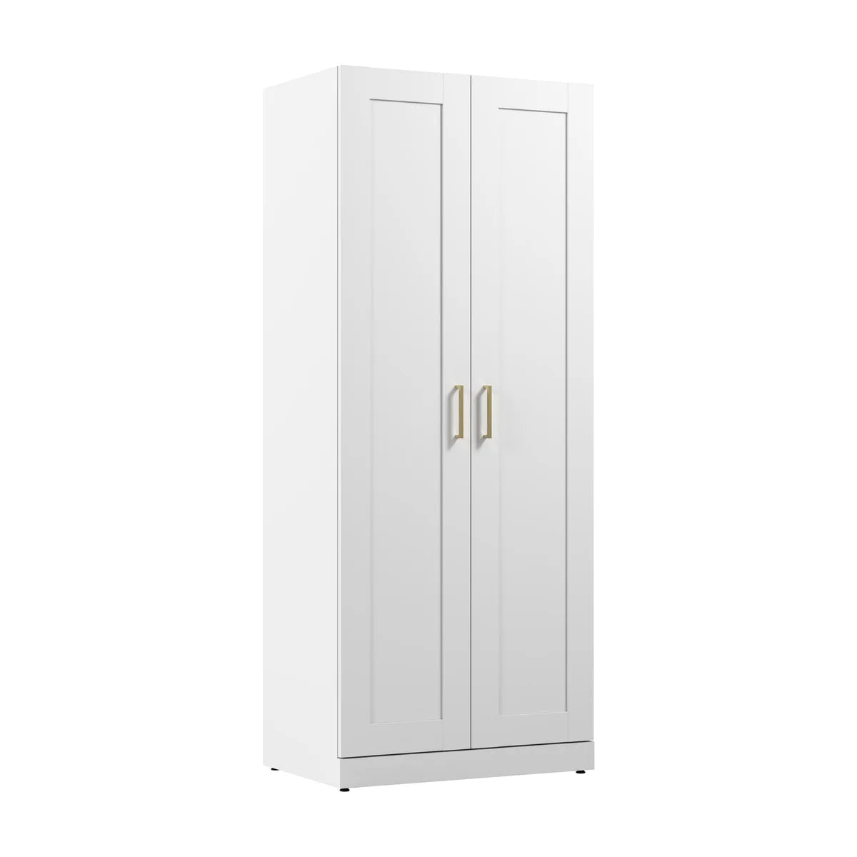 Bush Furniture Hampton Heights Tall Storage Cabinet with Doors & Shelves – Modern Pantry & Organizer