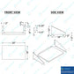 18" x 30" Stainless Steel Microwave Shelf – Durable Wall-Mounted Kitchen Organizer