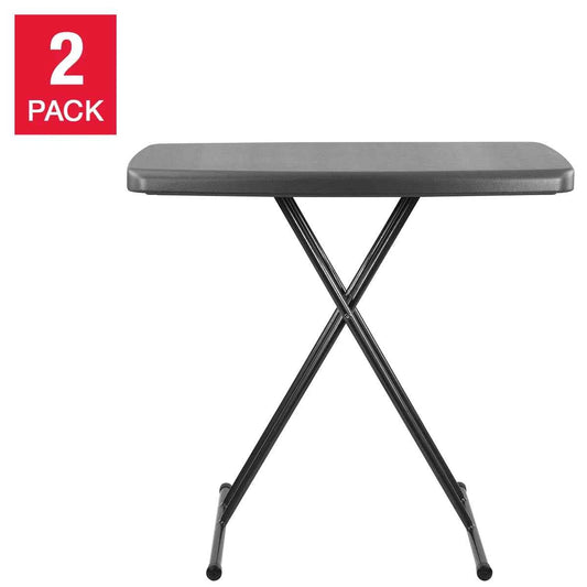 Star Elite Adjustable Personal Folding Tables, 2-Pack – Portable & Multi-Purpose