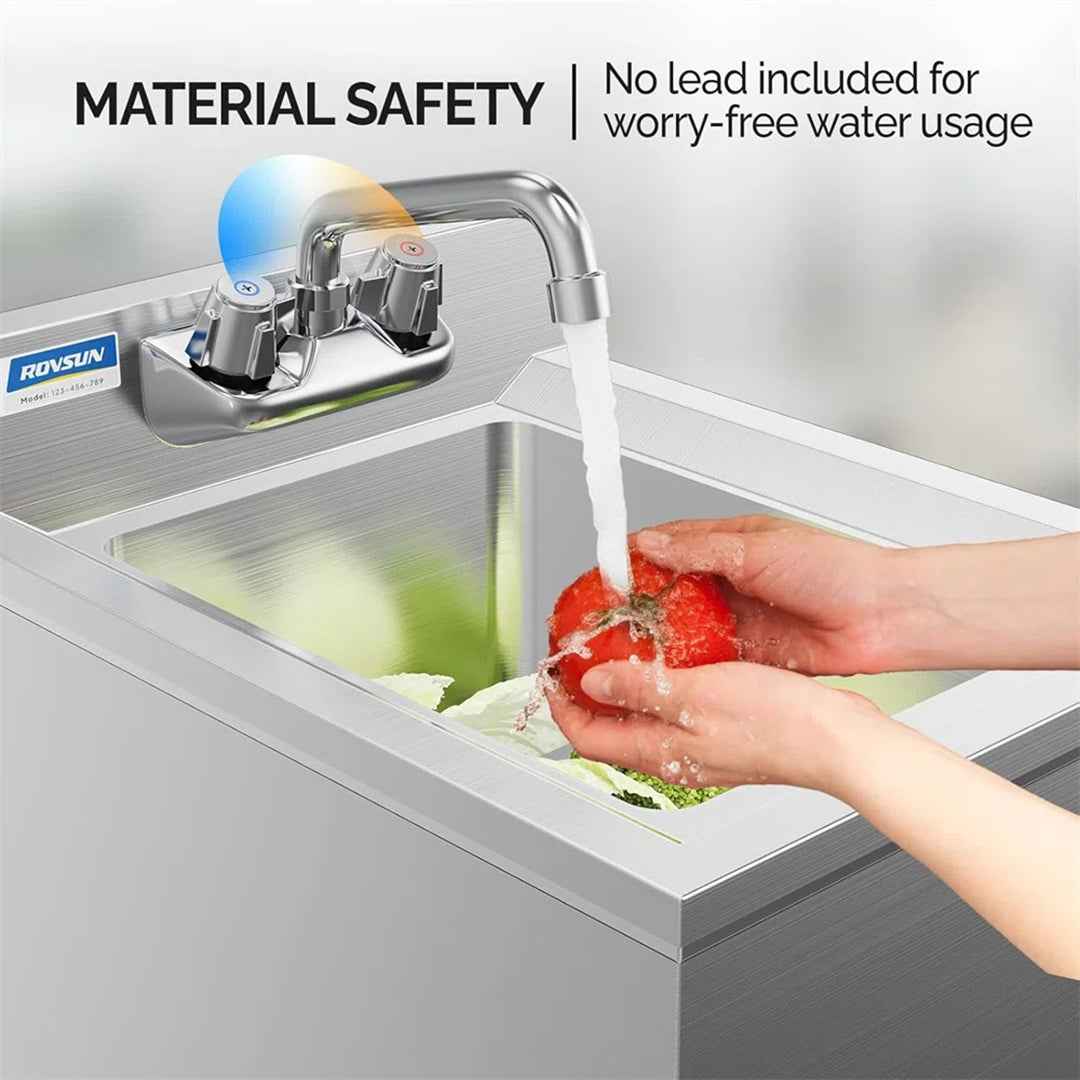 1 Compartment 304 Stainless Steel Bar Sink – Durable & Easy-to-Clean Kitchen Accessory