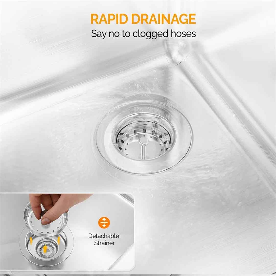 1 Compartment 304 Stainless Steel Bar Sink – Durable & Easy-to-Clean Kitchen Accessory