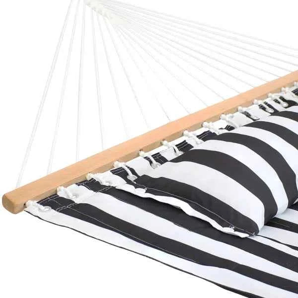 2-Person Quilted Polyester Spreader Bar Hammock – Comfortable & Durable Outdoor Relaxation