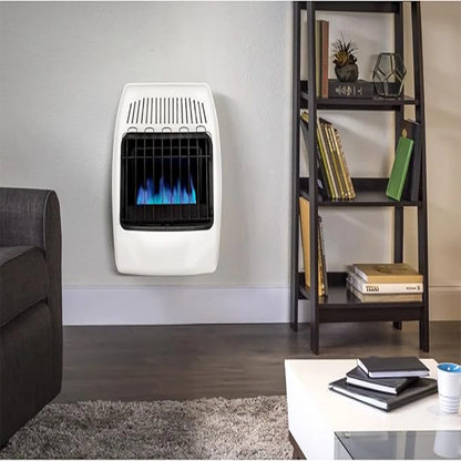 Dyna-Glo 20,000 BTU Natural Gas Blue Flame Vent-Free Wall Heater – White