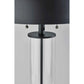 Troy Table Lamp – Black & Clear Glass Modern Accent Lighting