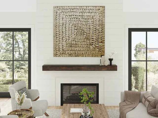 Rustic Fireplace Mantel Shelf – Warm Charm for Your Home