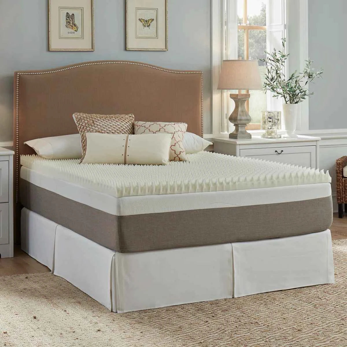 3" Reversible Gel Memory Foam Mattress Topper – Cooling Comfort & Pressure Relief