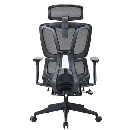 Motionwise High-Back Mesh Chair with Footrest – Ergonomic Office Comfort