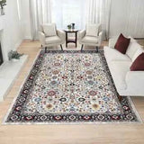 KARMA Roshni Grey 7'10" x 10' Area Rug – Modern Elegant Floor Décor for Living Room & Bedroom