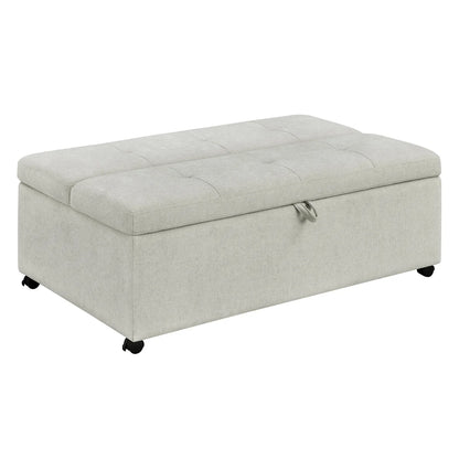 Folding Fabric Sleeper Ottoman – Space-Saving Seat, Storage & Guest Bed