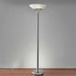 Expo Floor Lamp – Brushed Steel with Frosted Glass Shade (71.5 in.)