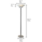 Expo Floor Lamp – Brushed Steel with Frosted Glass Shade (71.5 in.)