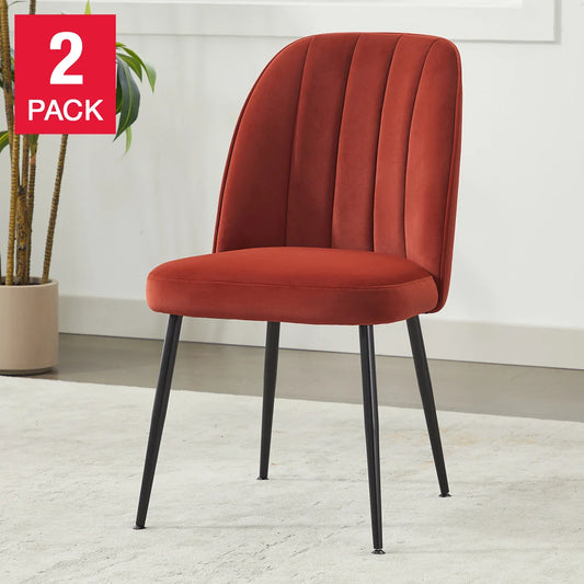 Wulin Fabric Dining Chair, 2-Pack – Modern Upholstered Seating for Dining Room
