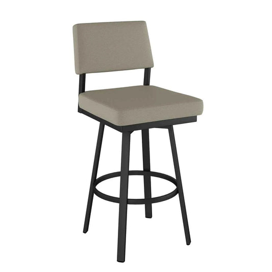 Amisco Avery Counter Stool – Modern Upholstered Swivel Bar Stool