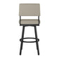 Amisco Avery Counter Stool – Modern Upholstered Swivel Bar Stool