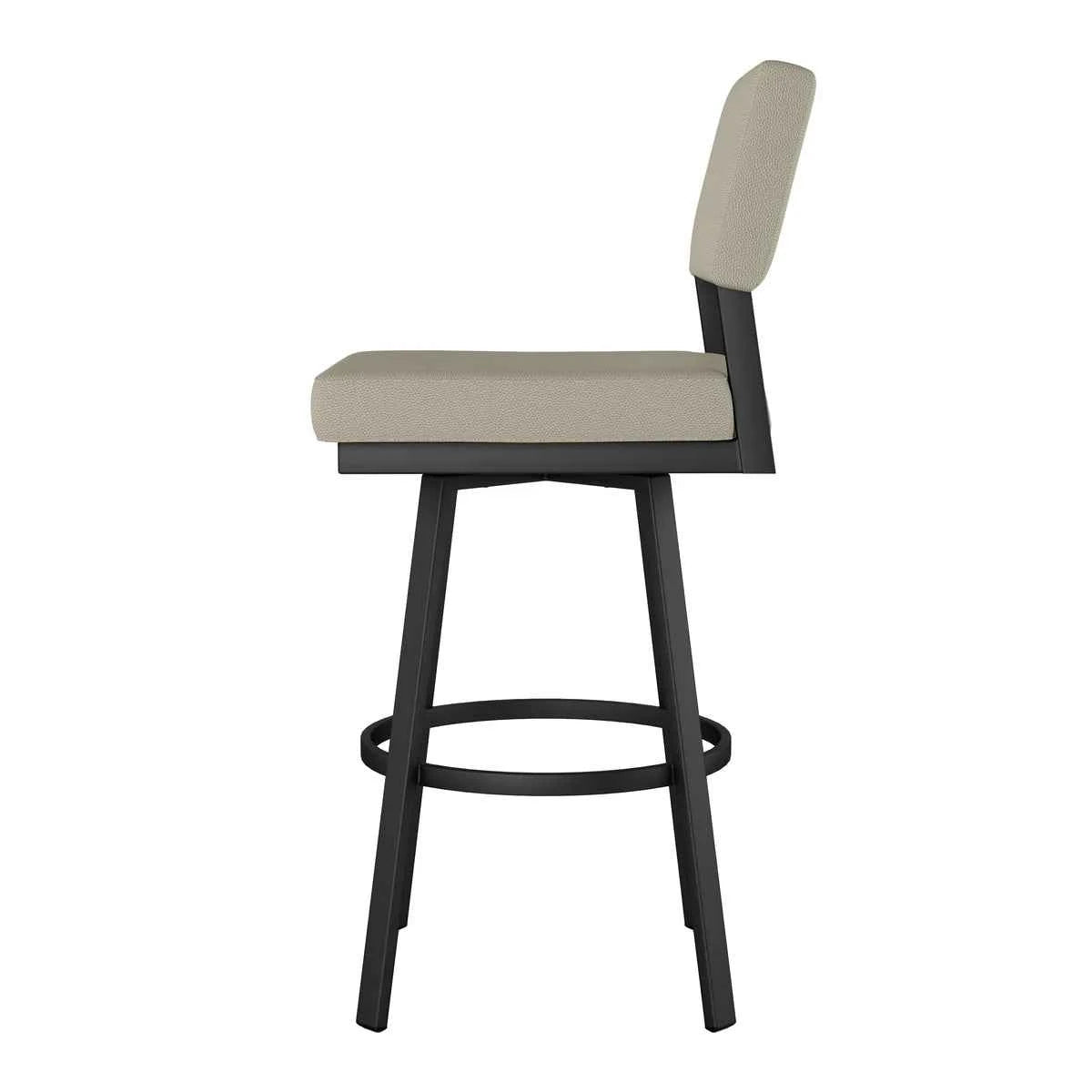 Amisco Avery Counter Stool – Modern Upholstered Swivel Bar Stool