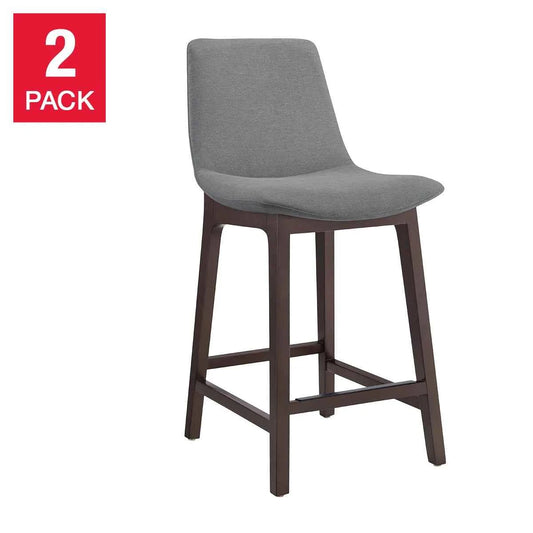 Aiden & Ivy Fabric Counter Stool 2-Pack – Stylish Comfort for Your Kitchen