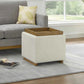 Thomasville Small Fabric Storage Ottoman – Compact Style with Hidden Storage