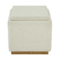 Thomasville Small Fabric Storage Ottoman – Compact Style with Hidden Storage