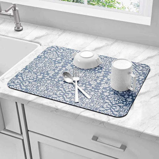 Multi-Purpose Printed Kitchen Mats, 4-Pack – Stylish & Non-Slip Comfort Mats