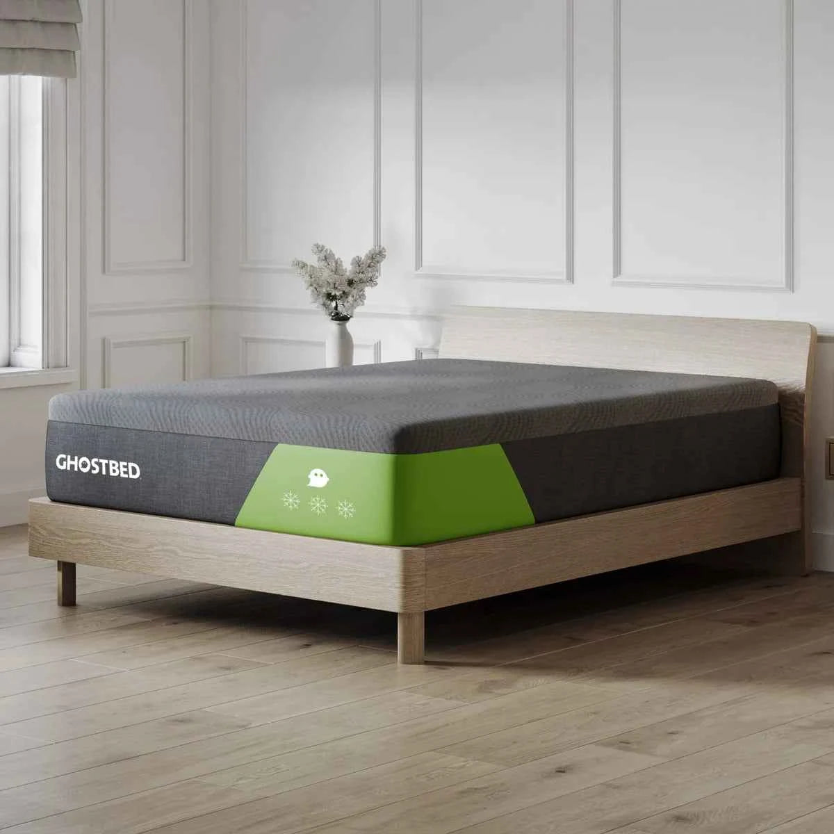 GhostBed Majestic 14-Inch Mattress with Cooling Gel Memory Foam – Medium Plush Comfort