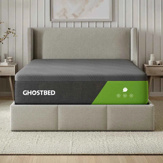 GhostBed Majestic 14-Inch Mattress with Cooling Gel Memory Foam – Medium Plush Comfort