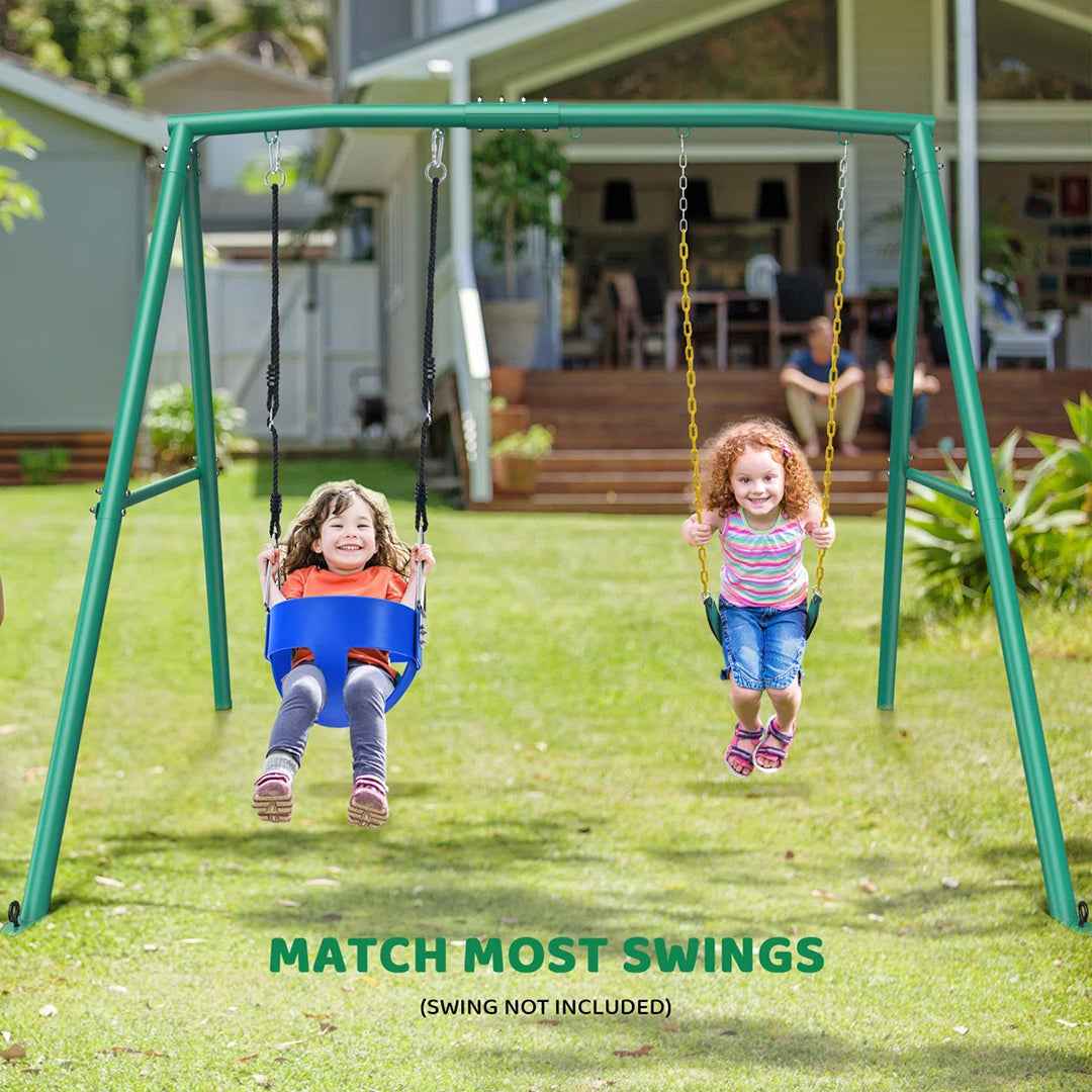 440lbs Extra Large Metal Swing Frame – Heavy Duty A-Frame with 5 Hanging Hooks
