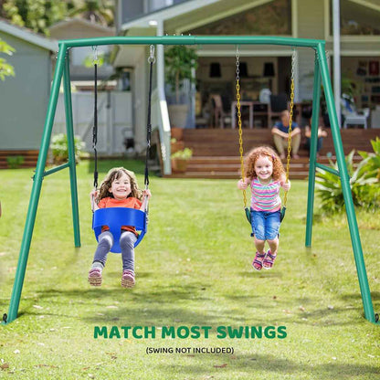 440lbs Extra Large Metal Swing Frame – Heavy Duty A-Frame with 5 Hanging Hooks