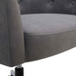 Aiden & Ivy Ray Fabric Swivel Office Chair – Grey Upholstered Desk Chair