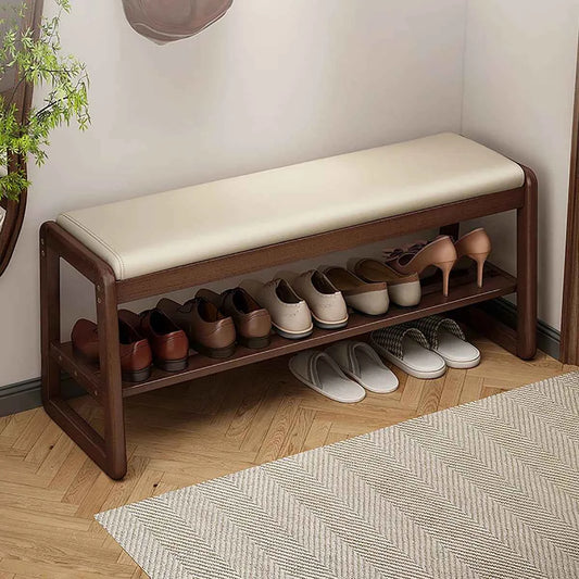 5 Pairs Shoe Storage Bench for Entryway – Space-Saving & Stylish Organizer