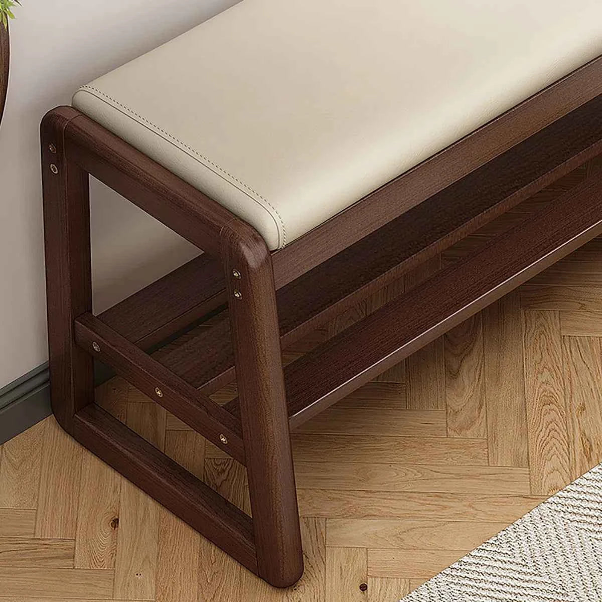 5 Pairs Shoe Storage Bench for Entryway – Space-Saving & Stylish Organizer