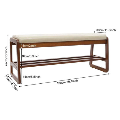 5 Pairs Shoe Storage Bench for Entryway – Space-Saving & Stylish Organizer