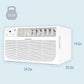 Keystone 14,000 BTU 230V Through-the-Wall Air Conditioner with 10,600 BTU Supplemental Heat – Year-Round Comfort