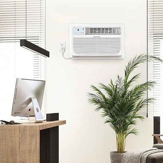Keystone 14,000 BTU 230V Through-the-Wall Air Conditioner with 10,600 BTU Supplemental Heat – Year-Round Comfort