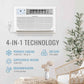 Keystone 14,000 BTU 230V Through-the-Wall Air Conditioner with 10,600 BTU Supplemental Heat – Year-Round Comfort