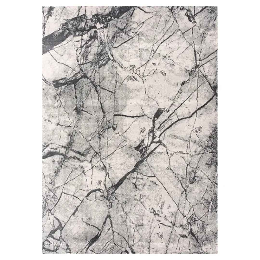 ADEN Nobel Grey 5' x 7' Area Rug – Modern Grey Decorative Floor Rug for Living Room & Bedroom